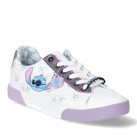 Disney Shoes - Disney Women's Sneakers - White and Purple